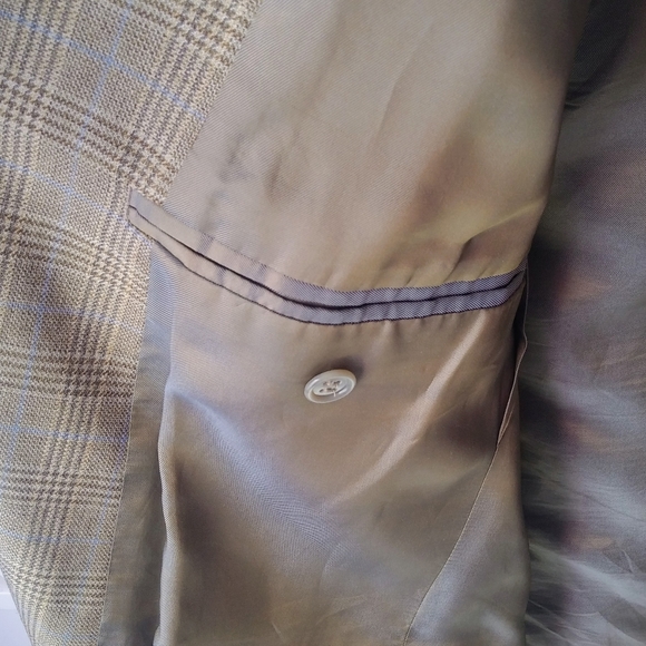 Alan Flusser Plaid Wool Sport Jacket 40R - Picture 6 of 8